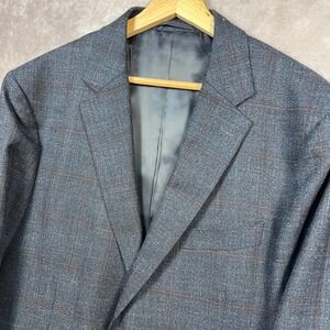 Rodd &‎ Gunn XL Blue Plaid Sport Fit Blazer Woven in Italy Freely Comero